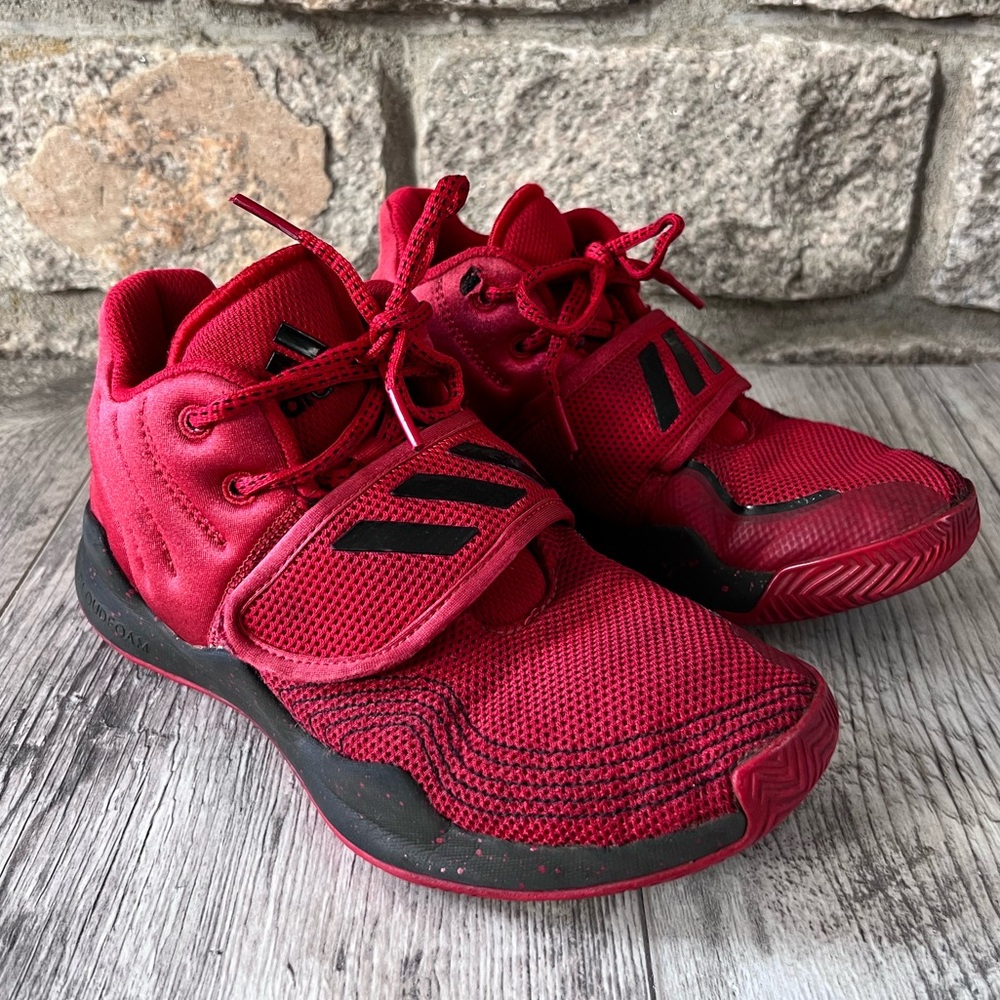 Adidas Cloudfoam LVL029002 Basketball Sneakers - Red/Black - boys 5